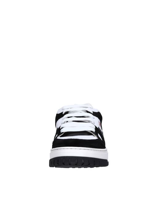 Sneakers in pelle e tessuto DSQUARED2 | 77758 CROSTA-GINEVRABIANCO-NERO